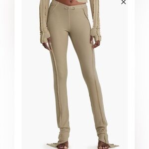 SAMI MIRO VINTAGE Asymmetric Extralong Rib Pants